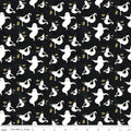 Spooky Ghosts Black