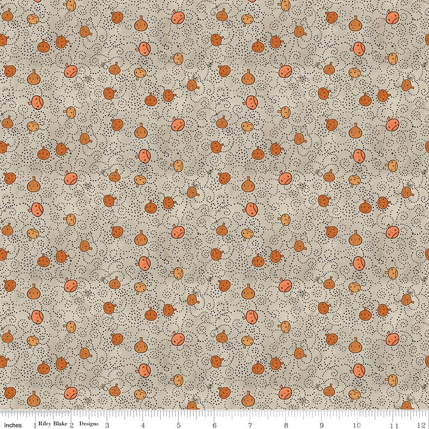 Spooky Pumpkins Gray