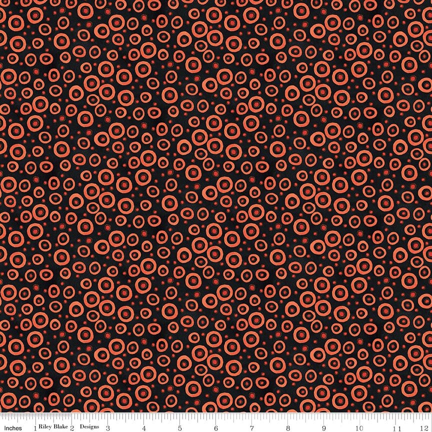 Spooky Polka Dots Black