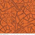 Scary Scraps Crazy Patchwork Orange