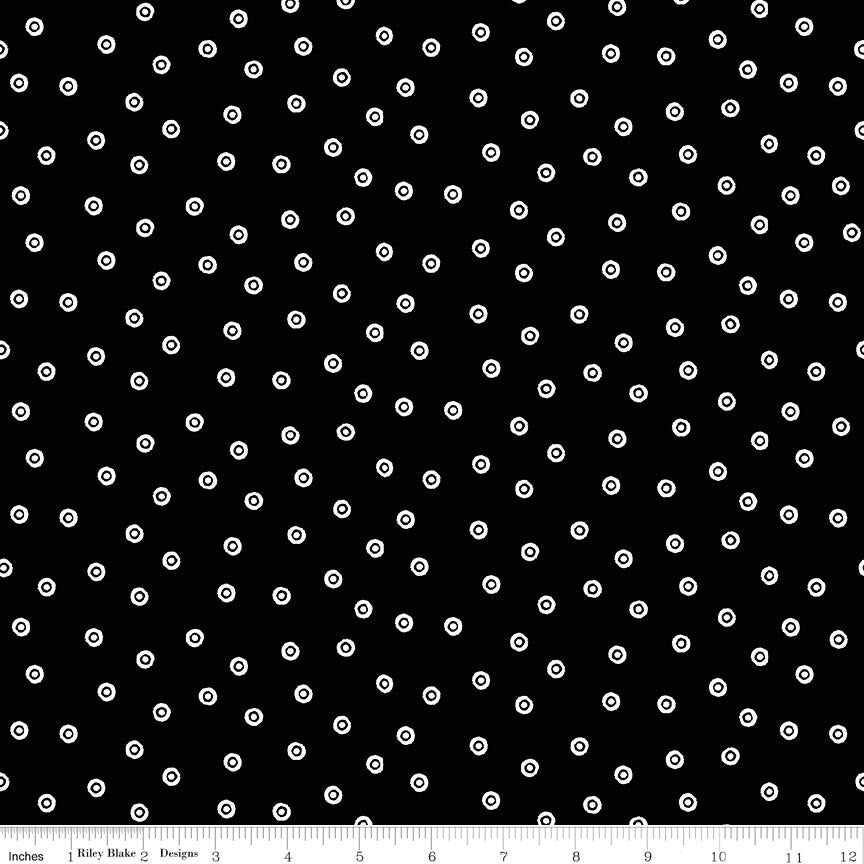 Scary Scraps Dress Dots Black