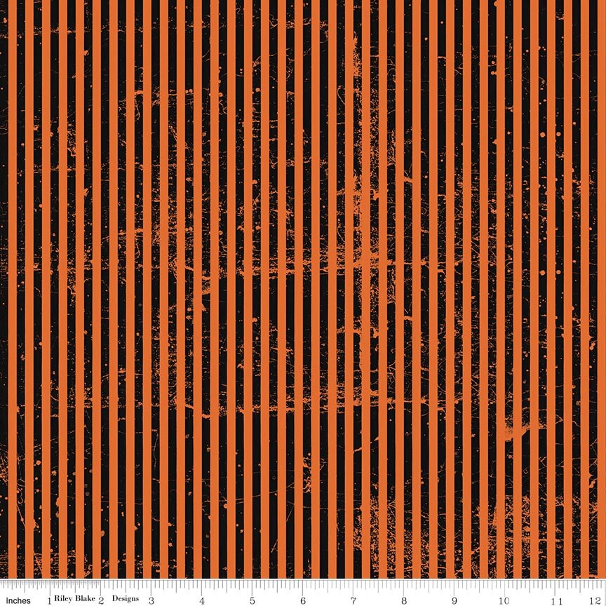 Scary Scraps Stressed Stripes Orange
