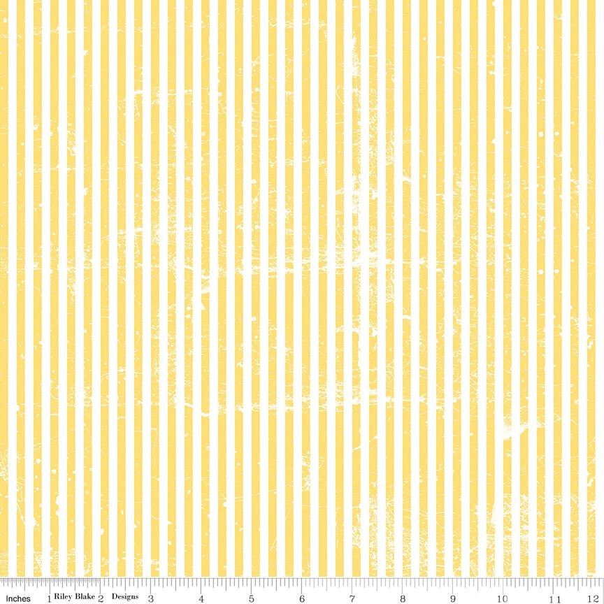 Scary Scraps Stressed Stripes Yellow