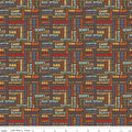 Happy Haven Text Brown Fabric