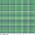Happy Haven Plaid Green Fabric
