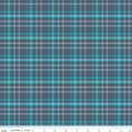 Happy Haven Plaid Navy Fabric