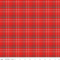 Happy Haven Plaid Red Fabric