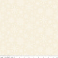 Poinsettias at Christmas Snowflakes White by Jennifer Bosworth for Riley Blake Designs