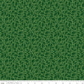 Poinsettias at Christmas Holly Green by Jennifer Bosworth for Riley Blake Designs