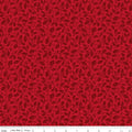 Poinsettias at Christmas Holly Red by Jennifer Bosworth for Riley Blake Designs