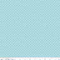 Whimsical Woodland Circle Dots Aqua Fabric