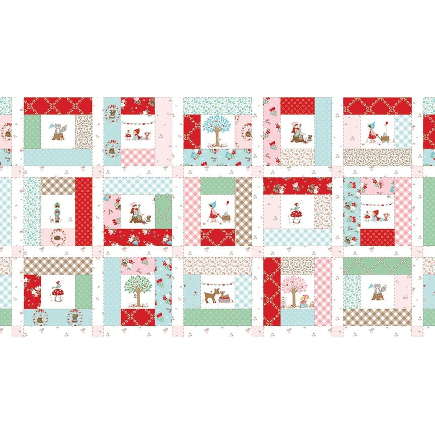 Whimsical Woodland Cheater Print Multi Fabric by Riley Blake Designs