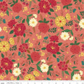 Orchard House Main Coral Fabric