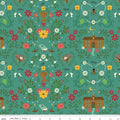 Orchard House Homestead Teal Fabric