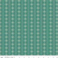 Orchard House Stripes Teal Fabric