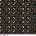 Orchard House Medallions Black Fabric