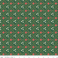 Orchard House Medallions Green Fabric