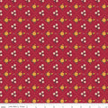 Orchard House Medallions Red Fabric
