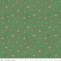 Orchard House Rose Clusters Green Fabric