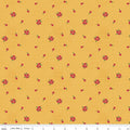 Orchard House Rose Clusters Yellow Fabric