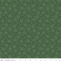 Orchard House Tonal Flowers Green Fabric