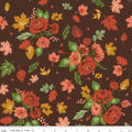 Cozy Autumn Main Brown by Beverly McCullough for Riley Blake Designs