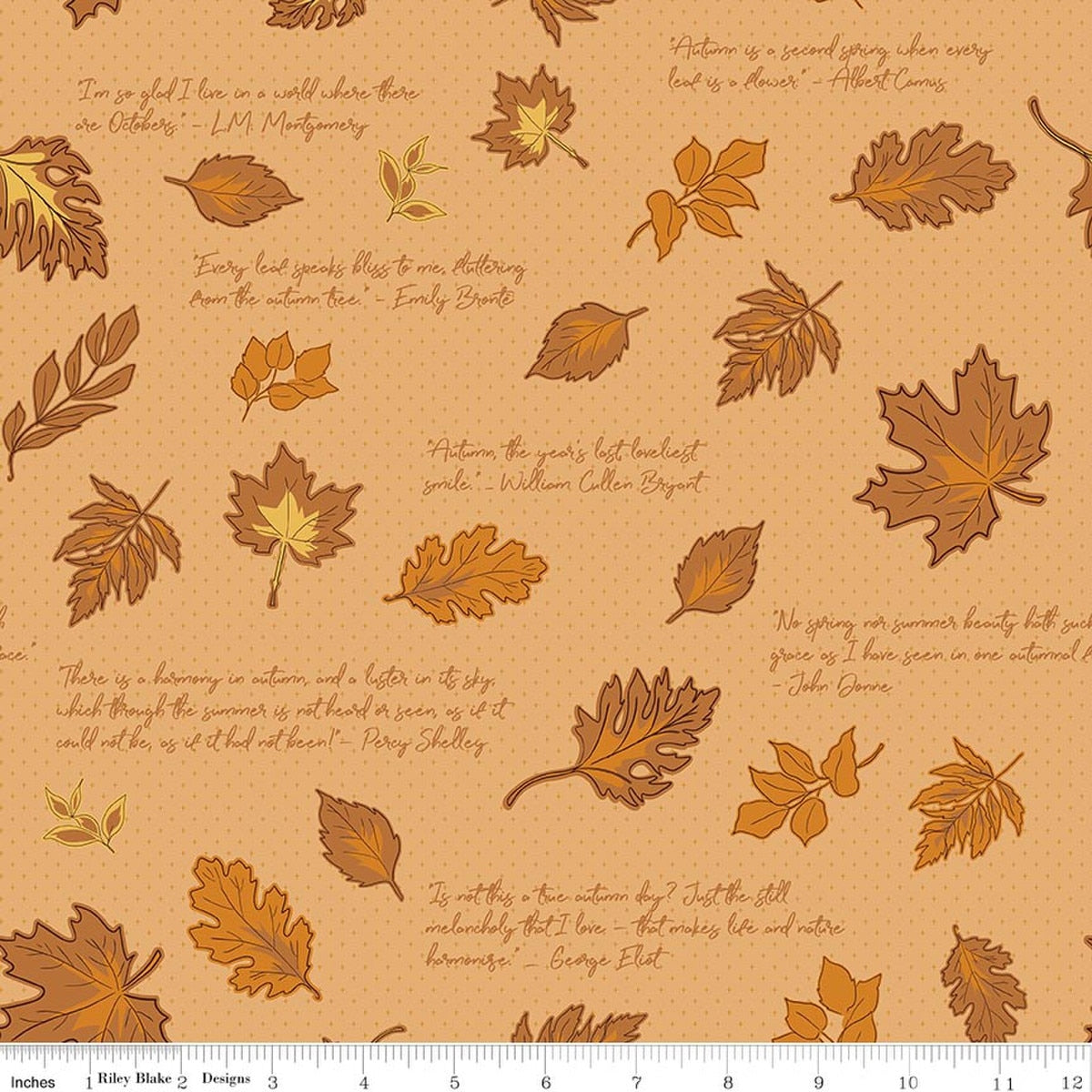 Cozy Autumn Quotes Daisy by Beverly McCullough for Riley Blake Designs