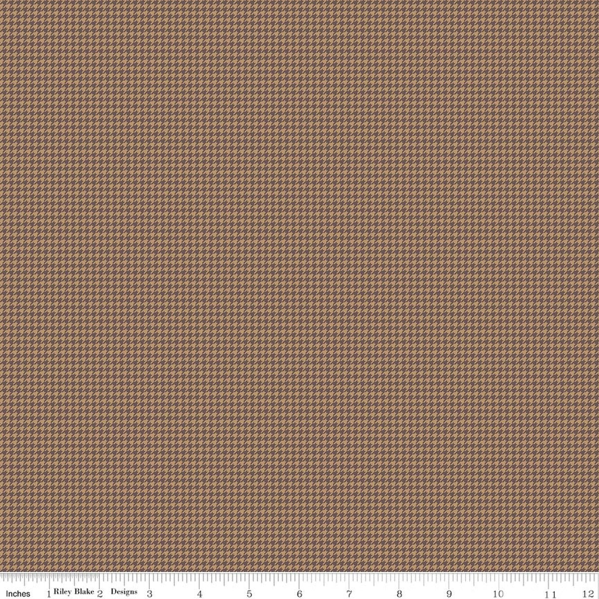 Cozy Autumn Houndstooth Tea Dye Fabric by Beverly McCullough for Riley Blake Designs