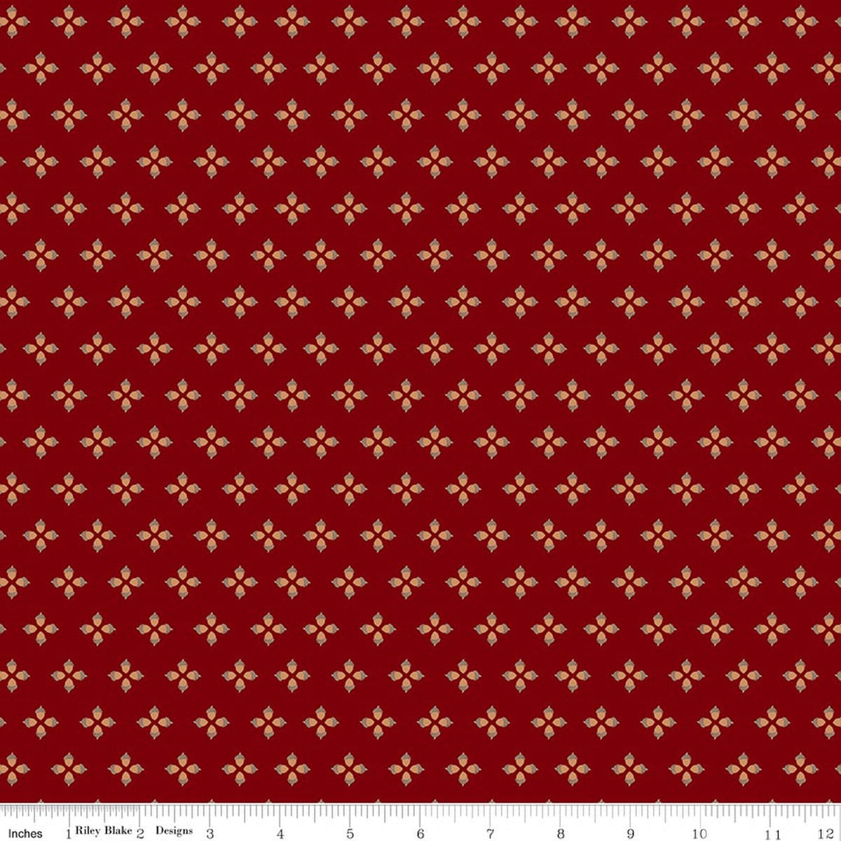Cozy Autumn Tiny Acorns Mahogany by Beverly McCullough for Riley Blake Designs