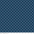 Denim & Daisy Gingham Oxford Blue Fabric by Lori Holt for Riley Blake Designs
