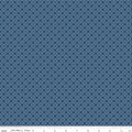 Denim & Daisy Kisses Denim Fabric by Lori Holt for Riley Blake Designs