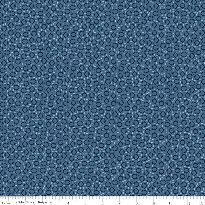 Denim & Daisy Miller Denim Fabric by Lori Holt for Riley Blake Designs