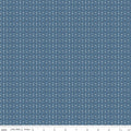 Denim & Daisy Stripes Denim Fabric by Lori Holt for Riley Blake Designs