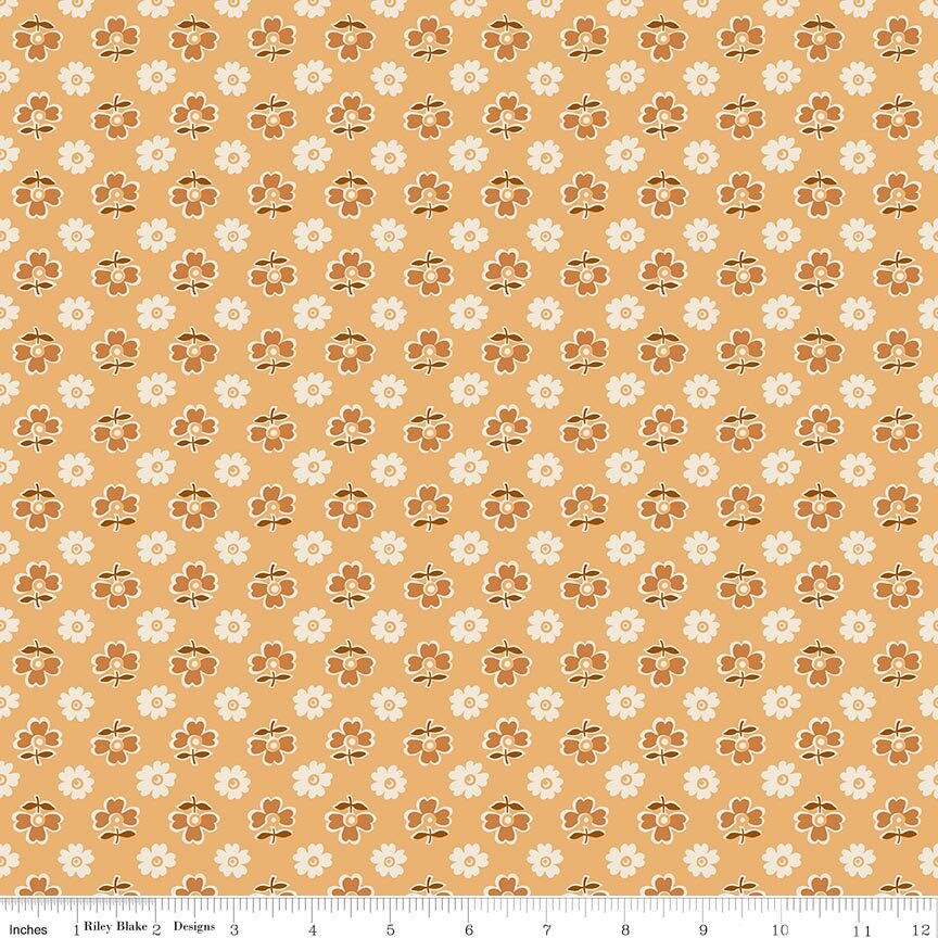Denim & Daisy Casserole Daisy Fabric by Lori Holt for Riley Blake Designs
