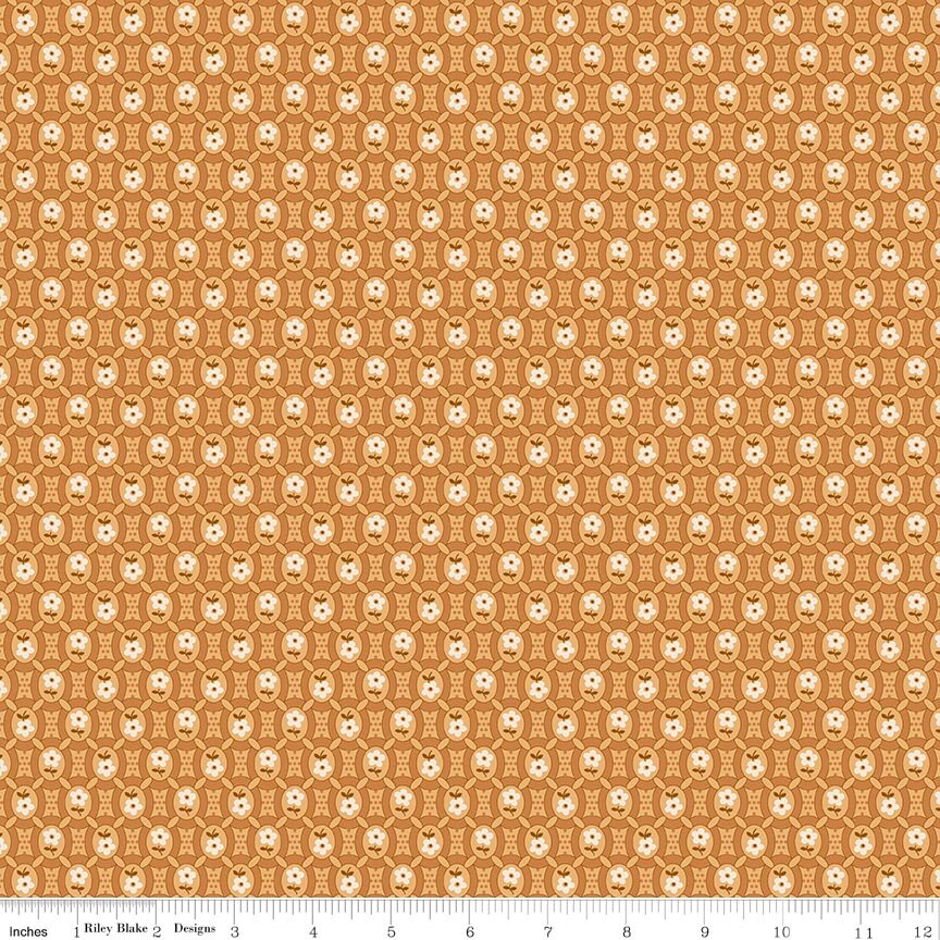 Denim & Daisy Pioneer Caramel Fabric by Lori Holt for Riley Blake Designs