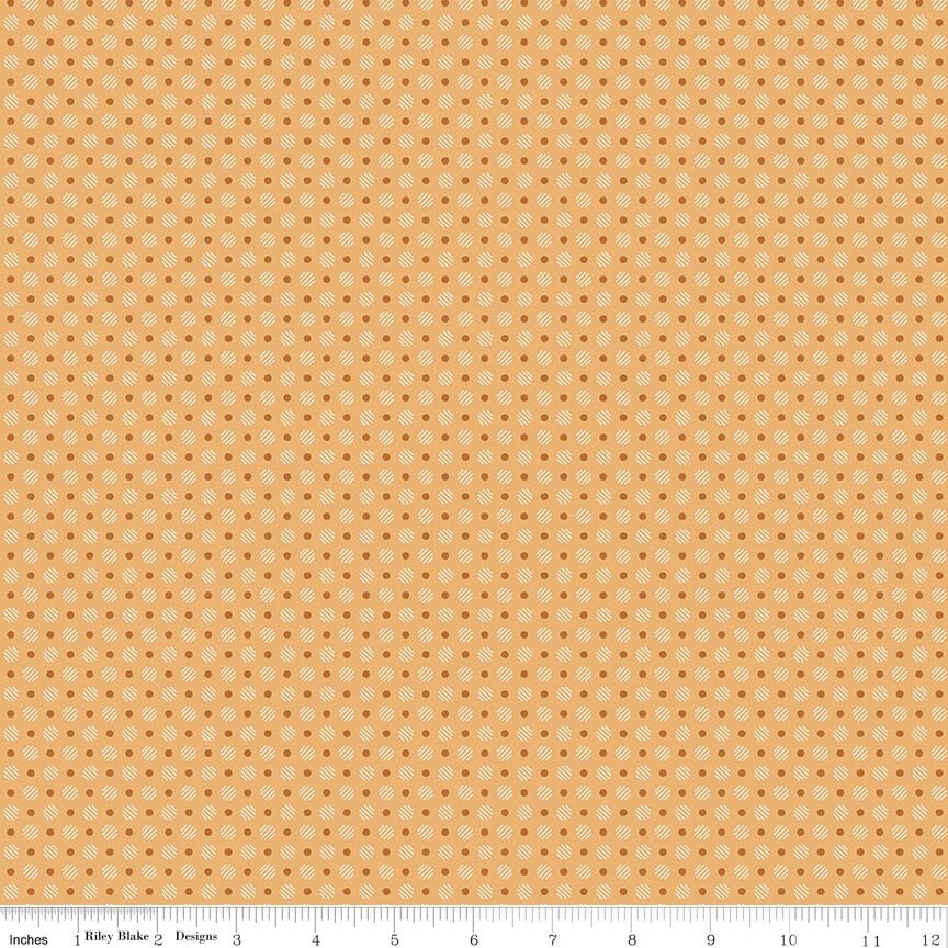 Denim & Daisy Polka Dot Daisy Fabric by Lori Holt for Riley Blake Designs