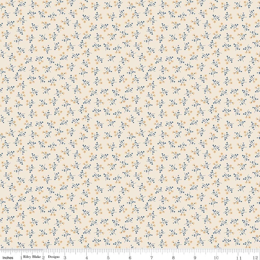 Denim & Daisy Bonnet Denim Fabric by Lori Holt for Riley Blake Designs