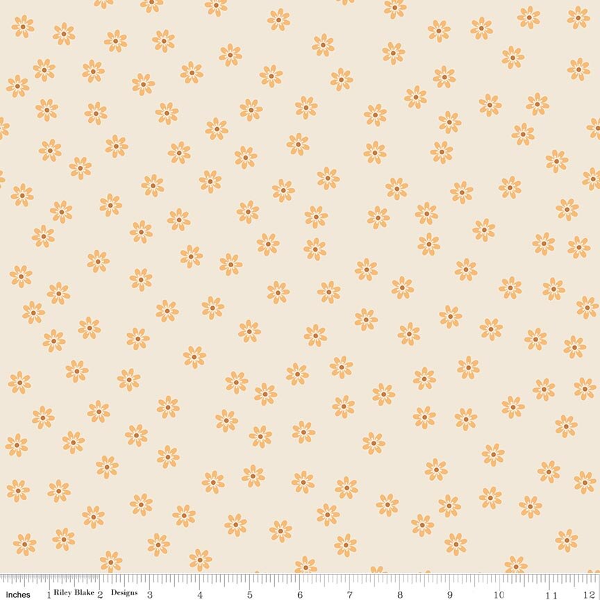 Denim & Daisy Daisies Daisy Fabric by Lori Holt for Riley Blake Designs