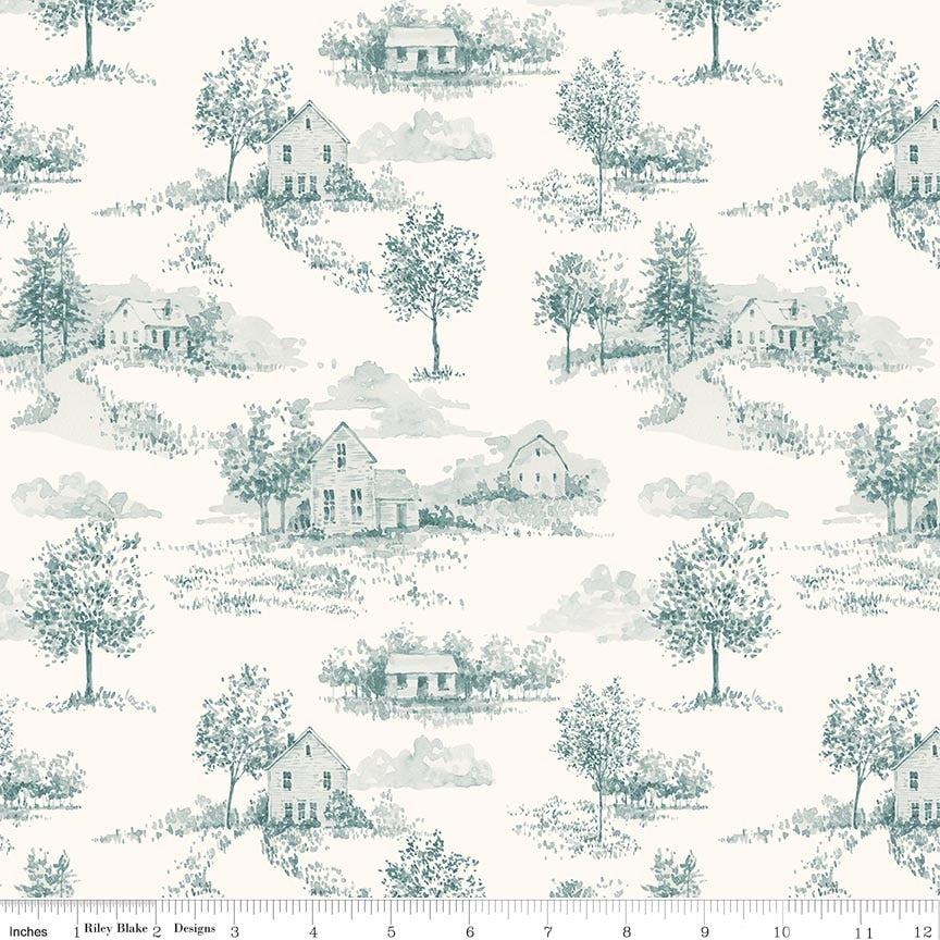 Blissful Moments Toile Dream Fabric by Lisa Audit for Riley Blake Designs