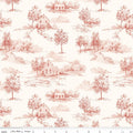 Blissful Moments Toile Rouge Fabric by Lisa Audit for Riley Blake Designs