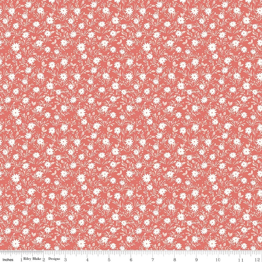 Blissful Moments Flowers Rouge Fabric by Lisa Audit for Riley Blake Designs