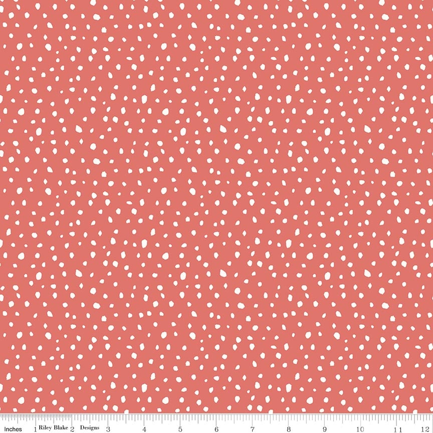 Blissful Moments Dots Rouge Fabric by Lisa Audit for Riley Blake Designs