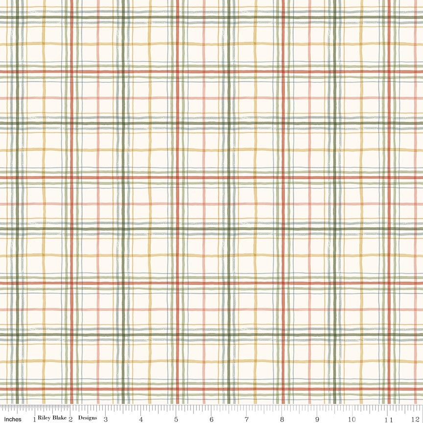 Blissful Moments Plaid Multi Fabric by Lisa Audit for Riley Blake Designs