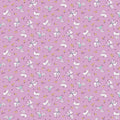 Traditional 30's Lambs Purple Fabric