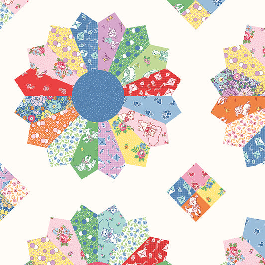 Traditional 30's Cheater Print Multi Fabric - By the yard