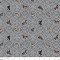 Horseshoe Creek Ropes Gray Fabric