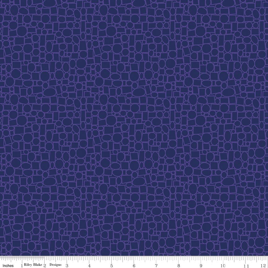 Quilt in Color Cobblestones Grape Fabric