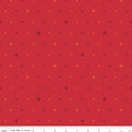 Quilt in Color Twinkle Stars Red Fabric