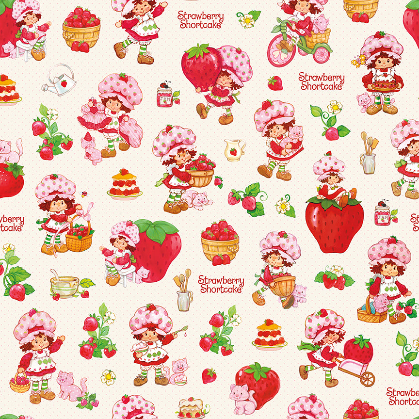 The World of Strawberry Shortcake™ Main Cream Fabric
