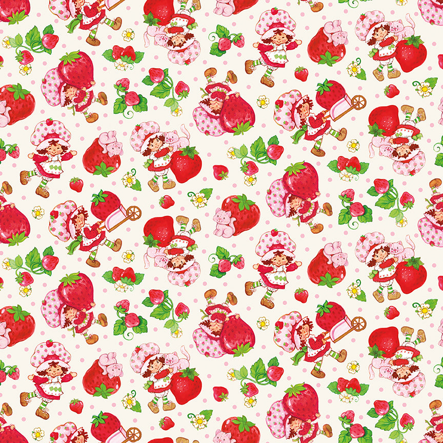 The World of Strawberry Shortcake™ Toss Cream Fabric